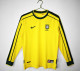 1998 Brazil Home Retro Long Sleeve Jersey/1998巴西主场长袖