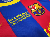 10-11 Barcelona Champions League Home Long Sleeve  Retro Jersey/10-11巴萨主场长袖,欧冠版