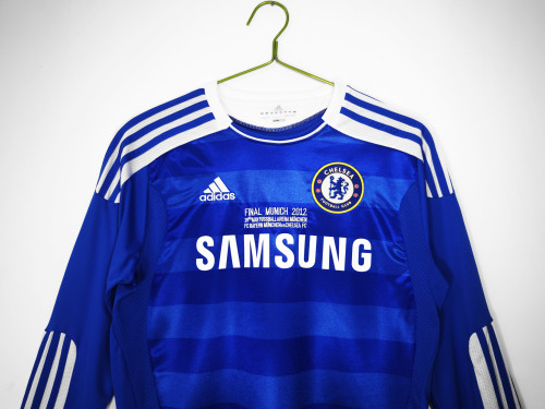 11-12 Chelsea Home Champions League Long Sleeve Retro Jersey/11-12切尔西主场长袖，欧冠版