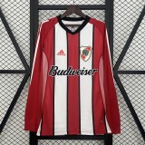 03-04 River Plate Away Long Sleeve Retro Jersey/03-04 河床客场长袖复古