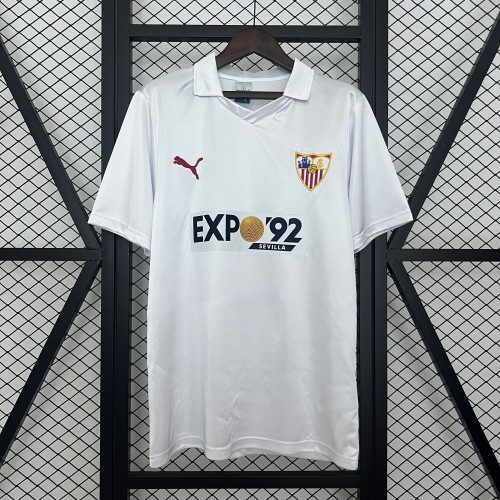 87-90 Sevilla Home Retro Jersey/87-90 塞维利亚主场复古