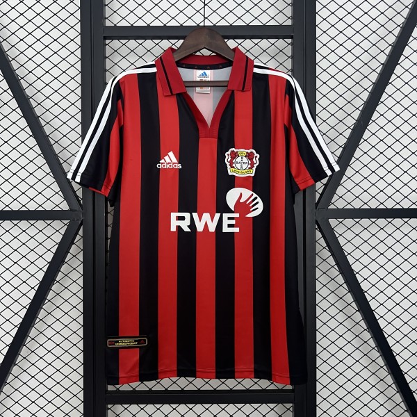 01-02 Leverkusen Home  Retro Jersey/01-02 勒沃库森主场复古