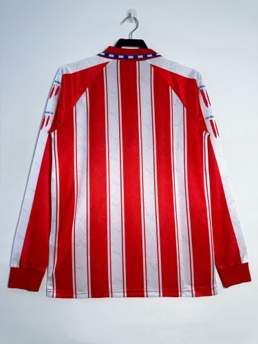 94-95 Atletico Madrid Home long sleeve Retro Jersey/94-95马竞主场长袖