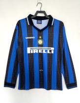 97-98 Inter Milan Home Retro Long Sleeve Jersey/ 97-98国米主场长袖