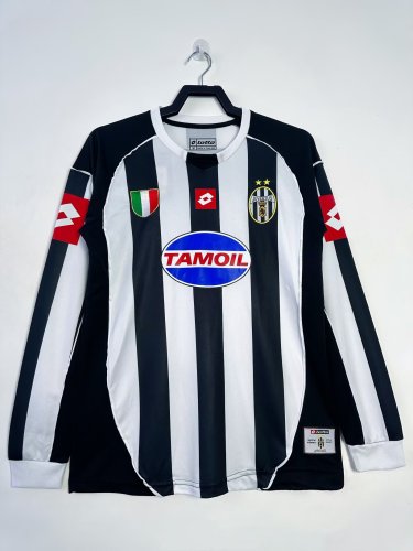 02-03 Juventus Home Long Sleeve Retro Jersey/02-03尤文主场长袖