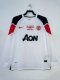 10-11 Manchester United Away Champions League long sleeve Retro Jersey/10-11曼联客场长袖，欧冠版