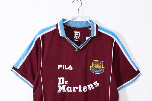 99-01 West Ham United Home Retro Jersey/99-01西汉姆主场