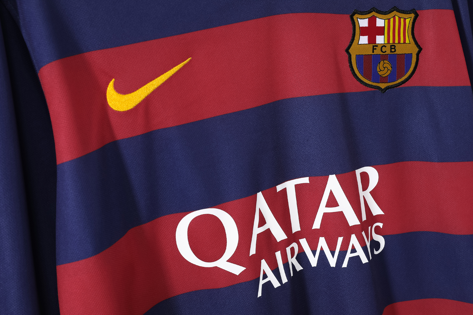 15-16 Barcelona Home Retro Long Sleeve Jersey/15-16巴萨主场长袖