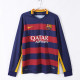 15-16 Barcelona Home Retro Long Sleeve Jersey/15-16巴萨主场长袖