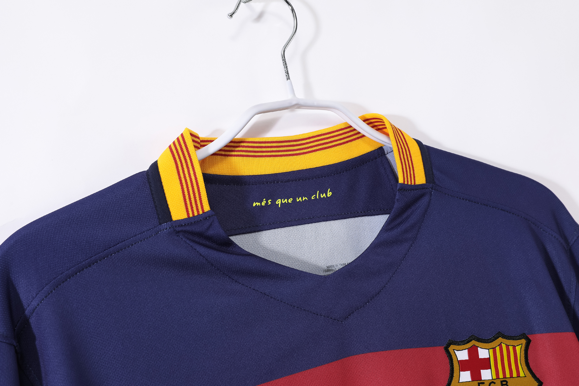 15-16 Barcelona Home Retro Long Sleeve Jersey/15-16巴萨主场长袖
