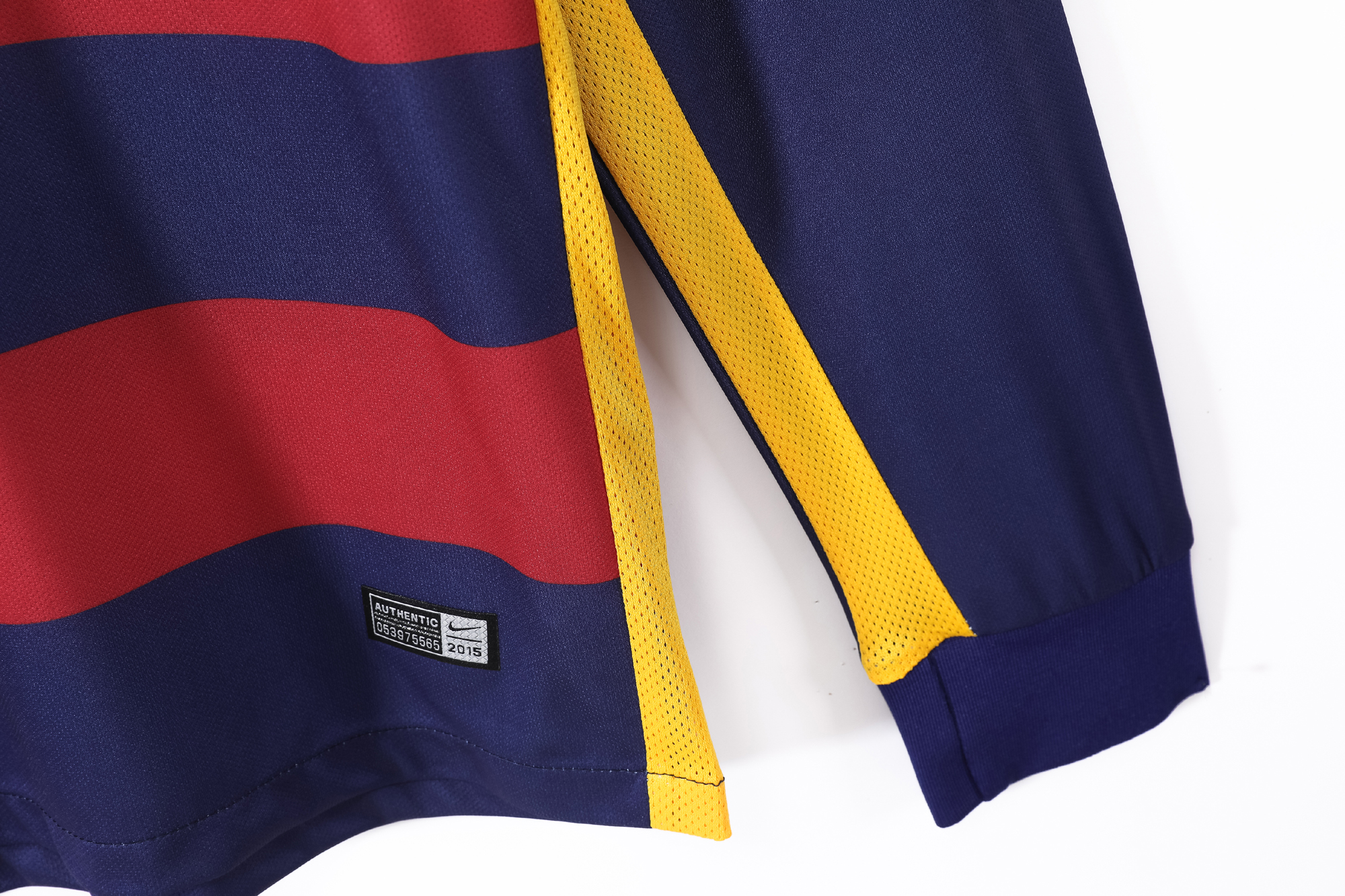 15-16 Barcelona Home Retro Long Sleeve Jersey/15-16巴萨主场长袖