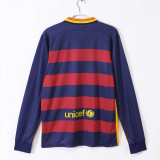 15-16 Barcelona Home Retro Long Sleeve Jersey/15-16巴萨主场长袖