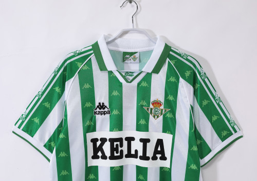 95-97 Real Betis Home Retro Jersey with Chest advertisement/95-97贝蒂斯主场(带胸前广告）
