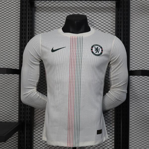 25-26 Chelsea Away Player Long Sleeve Jersey/ 25-26切尔西客场球员版长袖