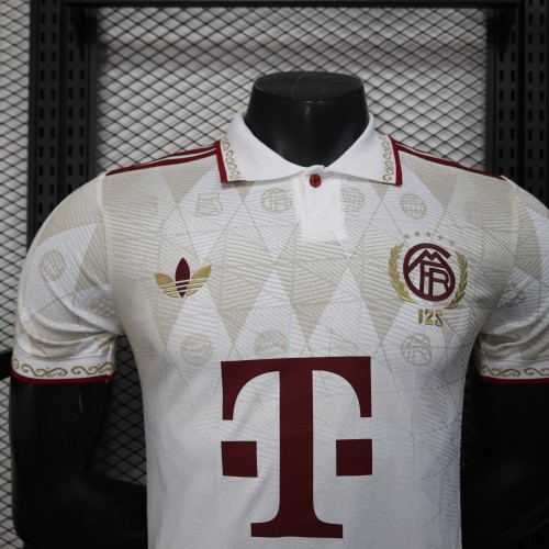 24-25 Bayern Munich 125 Years Player Jersey/ 24-25 拜仁主场125周年白色