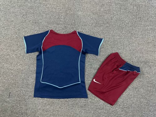 04-05 Atletico Madrid Away Kid Kit/04-05马竞客场童装