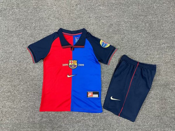 1899-1999 Barcelona 100th Anniversary Home Kid Kit/巴萨100周年主场童装