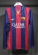 14-15 Barcelona Home Player Long Sleeve Retro Jersey/14-15巴萨主场球员长袖