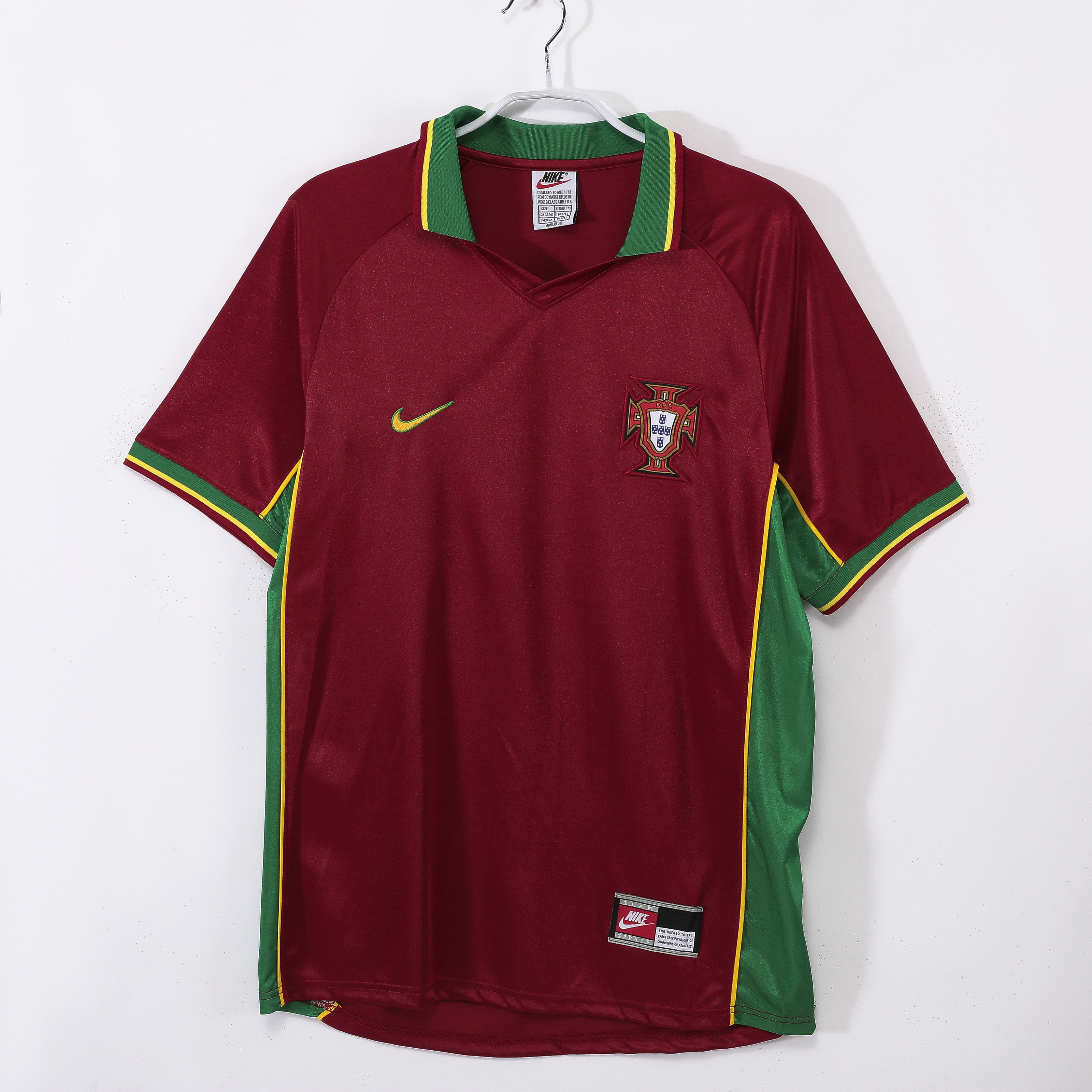 Camiseta Retro Portugal 1998 RUI COSTA Primera Equipacion