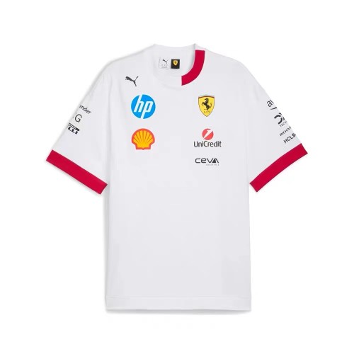 2025 Ferrari F1 White T-Shirt /2025 F1白色短袖