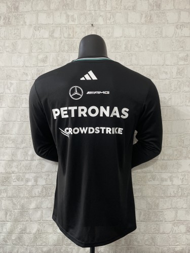 2025 F1 Mercedes Black Long Sleeve  /2025 F1梅赛德斯黑色长袖