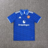 25-26 Manchester United Blue Polo/25-26曼联蓝色Polo
