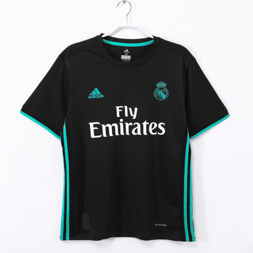 17-18 Real Madrid Away Black Retro Jersey/17-18皇马客场