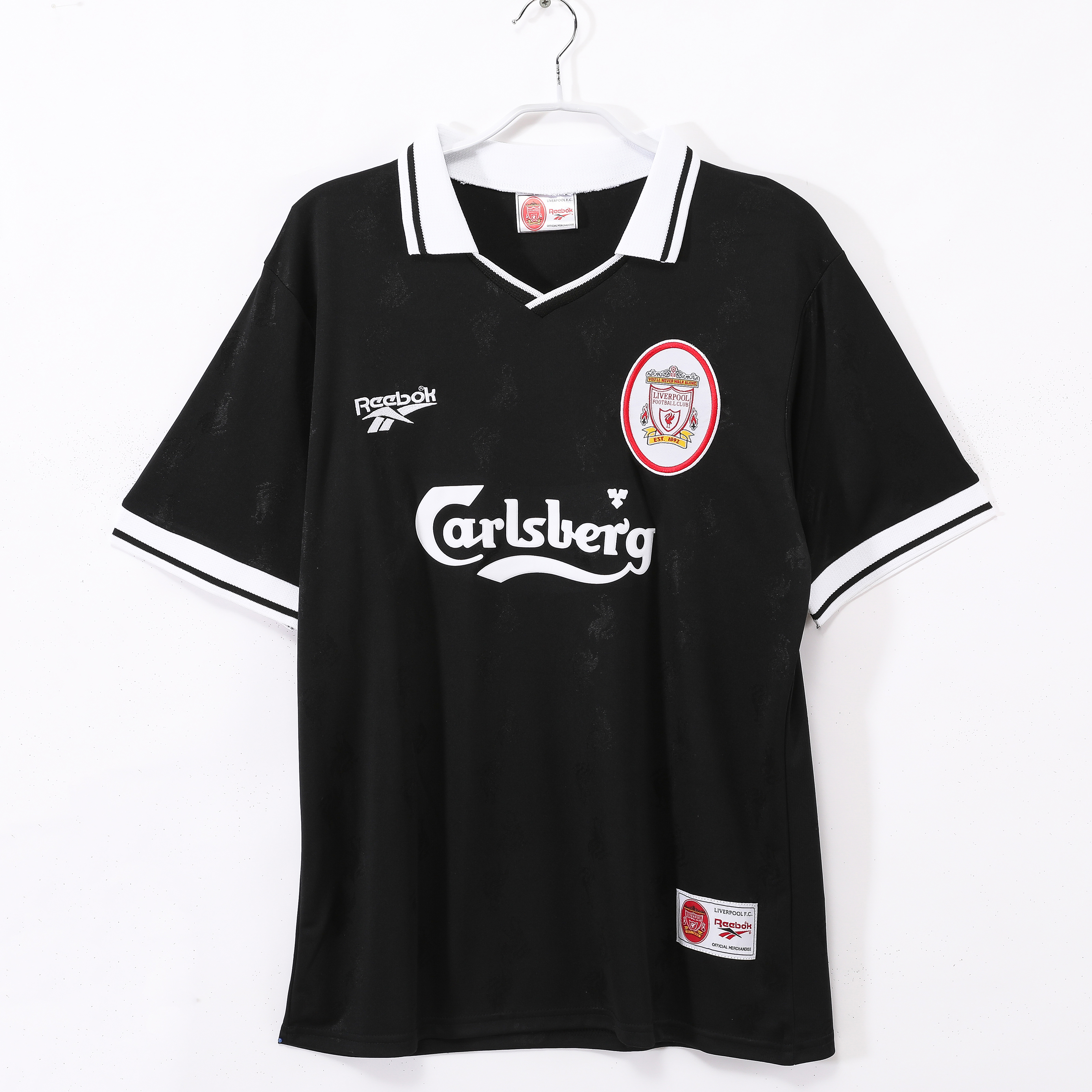 96-97 Liverpool Black Retro Jersey/96-97利物浦黑色复古