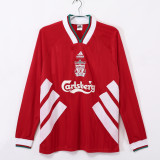 93-95 Liverpool Home Retro Long Sleeve Jersey/93-95 利物浦主场长袖