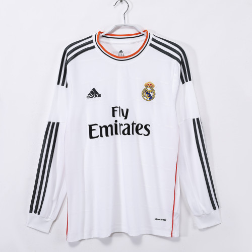 13-14 Real Madrid Home Retro Long Sleeve Jersey/13-14皇马主场长袖