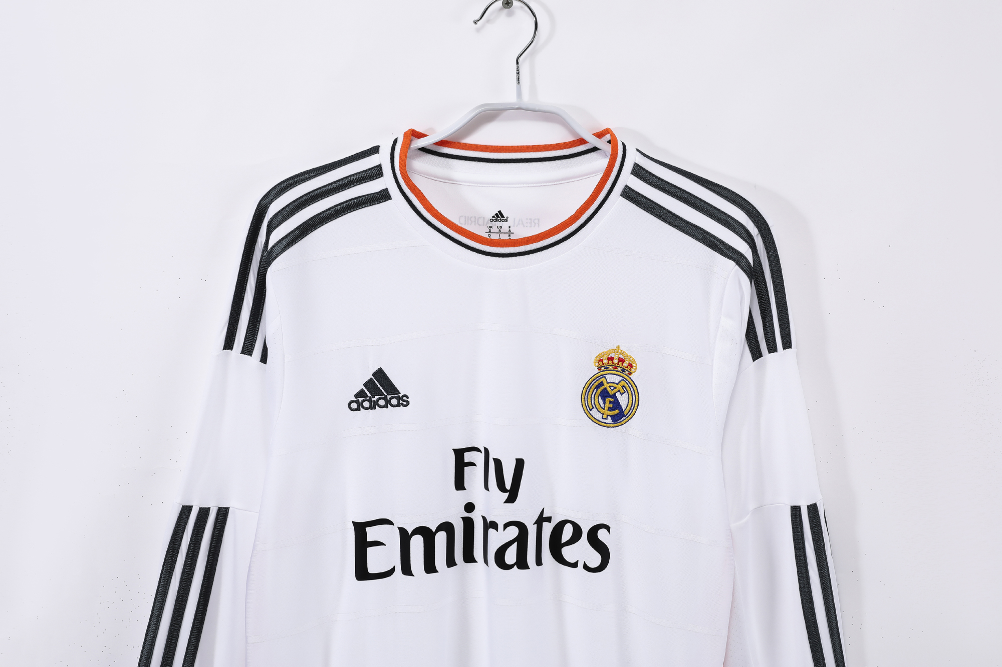 13-14 Real Madrid Home Retro Long Sleeve Jersey/13-14皇马