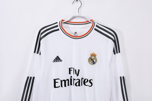 13-14 Real Madrid Home Retro Long Sleeve Jersey/13-14皇马主场长袖