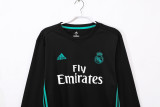 17-18 Real Madrid Away Black Long Sleeve Retro Jersey/17-18皇马客场长袖