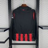 25-26 AC Milan Home Long Sleeve Fans Jersey/25-26 AC米兰主场长袖，球迷版