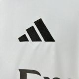 25-26 Real Madrid Home Long Sleeve Fans Jersey/25-26皇马主场长袖，球迷版