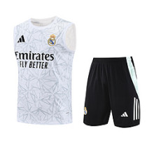 25-26 Real Madrid White Vest Training Suit/25-26皇马背心训练服