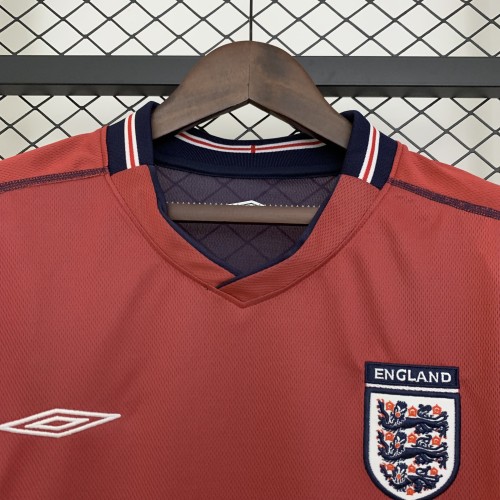 2002 England Away Retro Jersey/2002 英格兰客场
