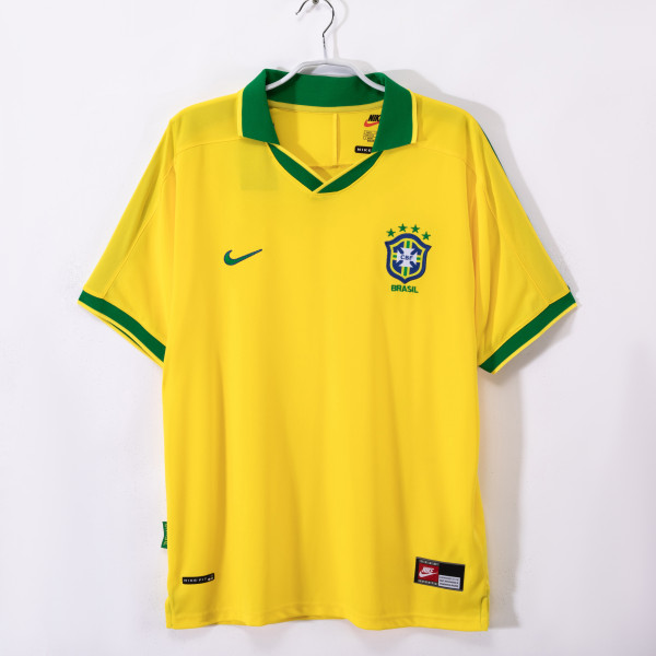 1997 Brazil Home Retro Jersey/1997巴西主场