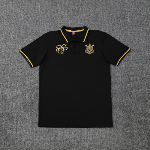 25-26 Corinthians Black Polo/25-26科林蒂安斯黑色Polo