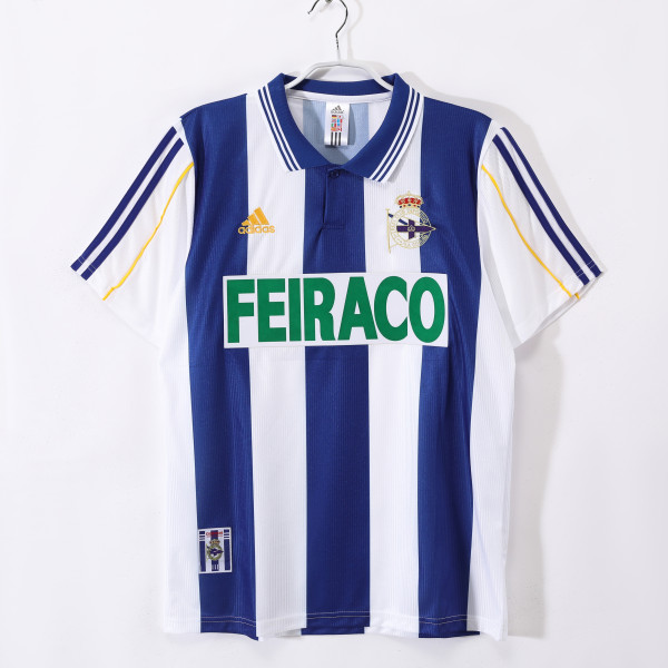 99-00 Deportivo de La Coruña Home Retro Jersey/ 99-00拉科鲁尼亚主场