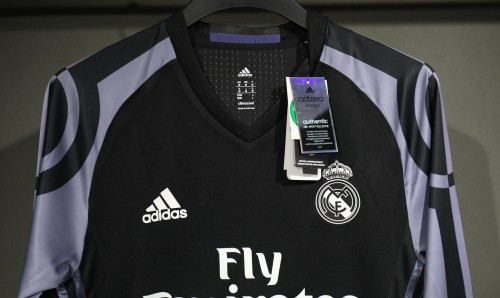 16-17 Real Madrid Third Player Long Sleeve Retro Jersey/16-17 皇马第二客场球员长袖