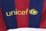 14-15 Barcelona Home Retro Long Sleeve Jersey/14-15巴萨主场长袖
