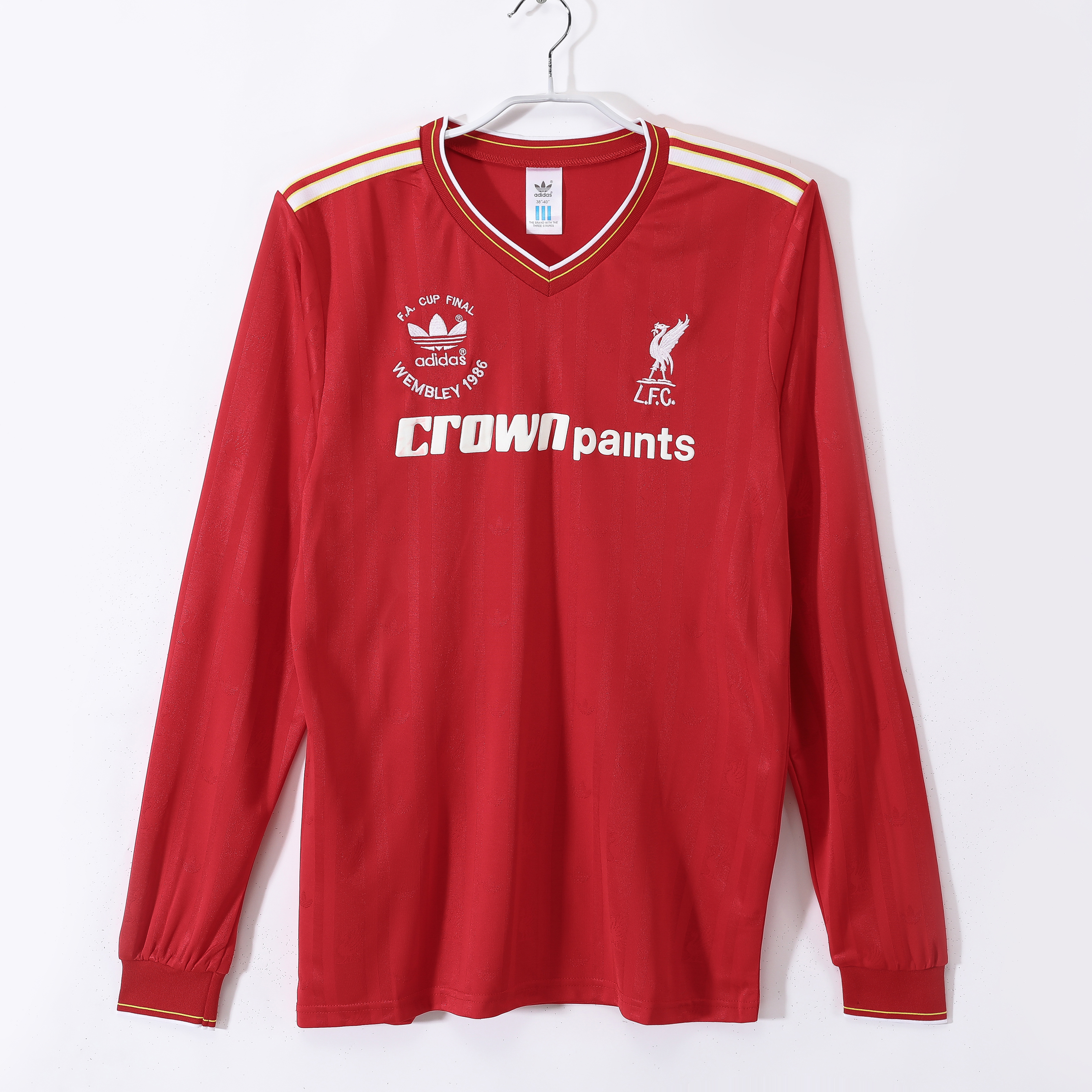 86-87 Liverpool Home Retro Long Sleeve Jersey/86-87利物浦主场长袖