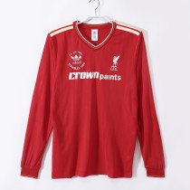 86-87 Liverpool Home Retro Long Sleeve Jersey/86-87利物浦主场长袖