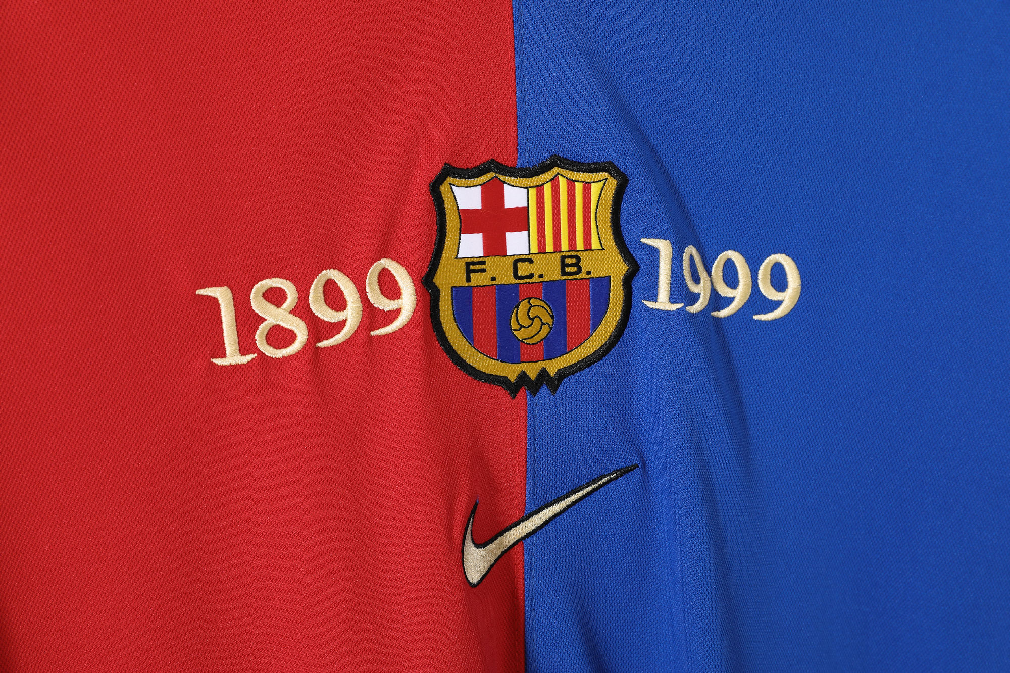 FC FC Barcelona 100周年記念 Tシャツ L 赤 NIKE Barcelona ゲーム