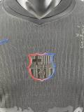 24-25 Barcelona Black TRAVIS SCOTT  Player Long Sleeve Jersey/ 24-25巴萨客场球员特别版长袖