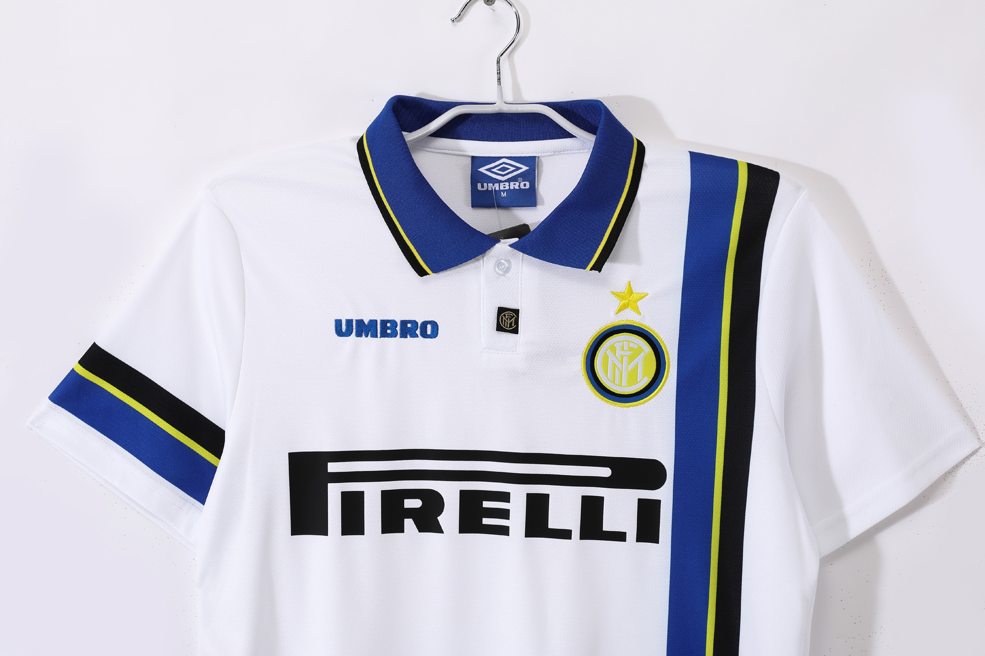 ウェア Serie A Inter 94/95 Away s/s Uniform 97-98 Inter Milan Away Retro Jersey