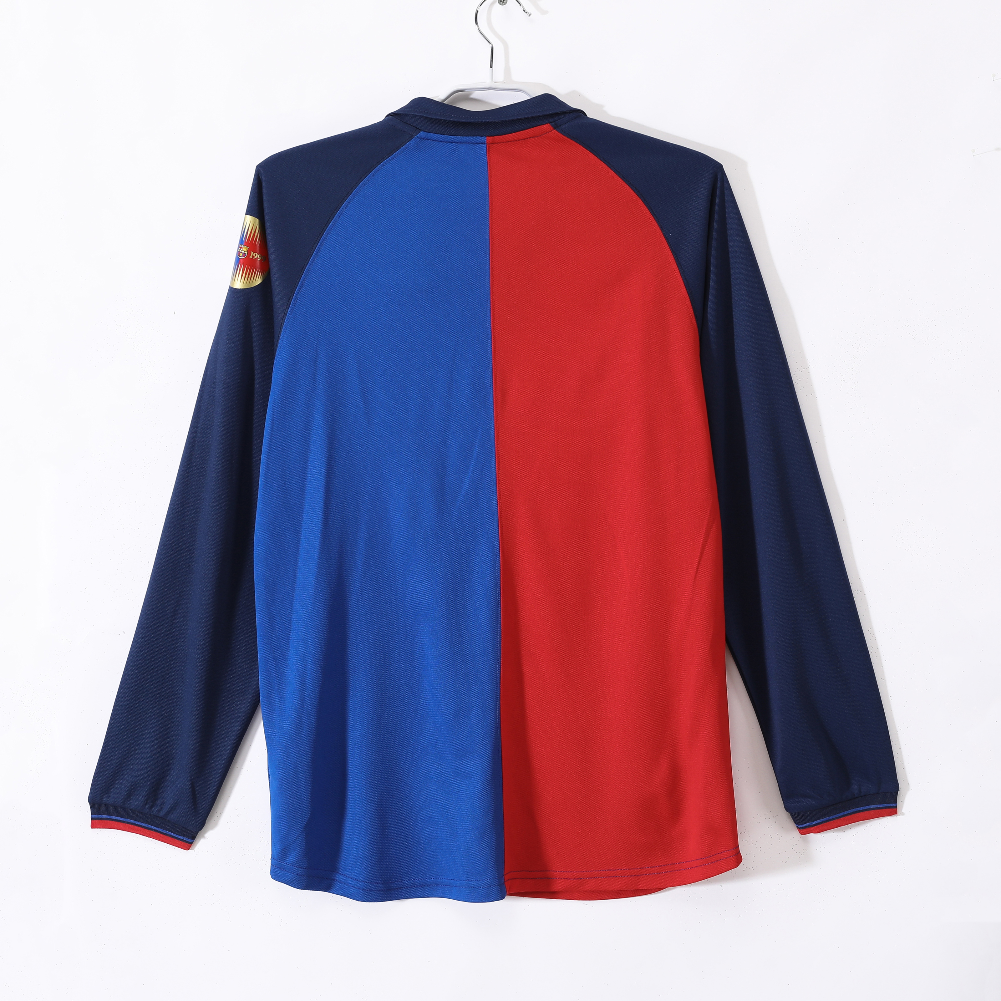 Barcelona 100th Anniversary Home Long Sleeve Retro Jersey