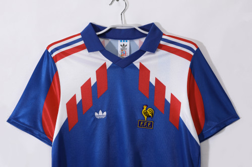 1990 France Home Retro Jersey/1990法国主场