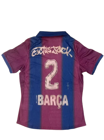 2000-01 Barcelona Retro Home Skeleton Jersey